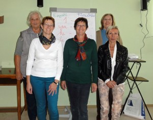 Barbara Holy mit der Fortgeschrittenen-Gruppe