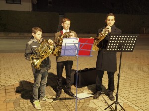 Musikeinlage durch Kevin, Benjamin und Mathias