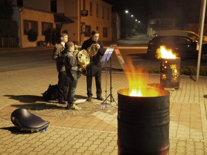 Musikeinlage durch Kevin, Benjamin und Mathias