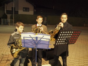 Musikeinlage durch Kevin, Benjamin und Mathias