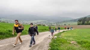 Auf dem Weg zur Stadtkreuzkapelle 