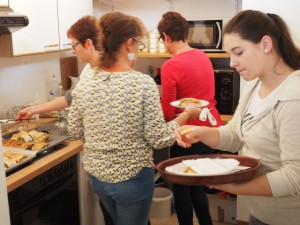 In der Küche wird eifrig gearbeitet