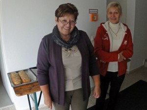 Veronika Stoiber und Gerlinde Haiden in der Vorbereitung 